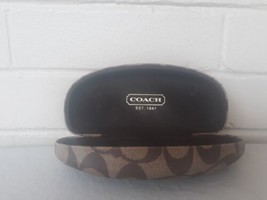 Coach Original Sunglasses Eyewear Case Brown Monogram Hard Case With Coa... - $9.90