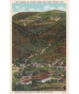 Virginia Canyon Idaho Springs Colorado Linen Postcard Unposted - $9.89