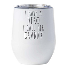 I Have A Hero I Call Her Granny Tumbler 12oz Mother Wine Glass Christmas Gift - £18.27 GBP