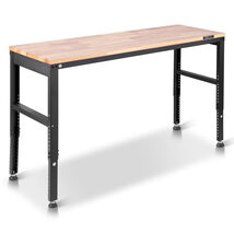 VEVOR Adjustable Workbench, 2000 lbs Capacity, 61 x 20" Heavy Duty Work ... - $179.11