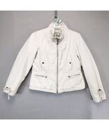 Big Chill Beige Full Zip Winter Coat Jacket Women&#39;s L Insulated Pockets ... - $39.21 CAD