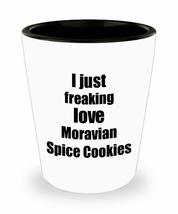 Moravian Spice Cookies Lover Shot Glass I Just Freaking Love Funny Gift Idea For - £10.24 GBP