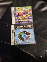 Lot Of 2 Ds :Are You Smarter Than A 5Th Grader? + Flash Focus +Complete W Manual - £3.93 GBP