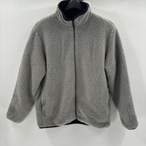 NWT Theory Men’s Classon Fleece Full Zip Jacket Light Grey Size L - £210.90 GBP