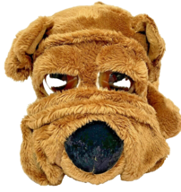 Puddie Russ Berrie Li&#39;l Peepers Brown Dog Shar Pei Bulldog 9&quot; Plush Stuffed 9 In - £10.86 GBP