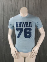 Vintage Graphic T-shirt - Hawaii 1976  Blue on Blue - Men&#39;s Small - £39.16 GBP
