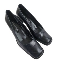 Via Spiga Heels Womens Size 7.5 Black Pumps Block Heel Square Toe Shoes ... - £23.23 GBP