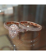 Charm Couple Rings Men Stainless Steel Rhinestones Zircon Women Wedding ... - $501.16 MXN+