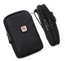 Nylon Dual Phone Holster Cellphone Belt Bag - £63.49 GBP