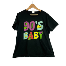 90&#39;s Baby Graphic Tee XXL Womens Colorful Retro T-Shirt  - £11.29 GBP