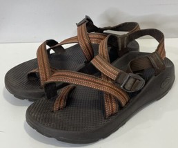 Chaco Z1 Men’s Size 8 Split Orange/Brown Classic Strappy Sandals - £28.14 GBP