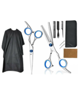10 Pcs Pro Barber Clippers, Hair Cutting Thinning Shears, Scissors Kit - £14.78 GBP