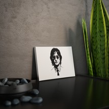 Black and White Canvas Photo Tile Featuring Iconic John Lennon Portrait - £16.46 GBP+