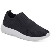 Aqua College Women Waterproof Slip On Sneakers Kara Size US 8.5M Black Knit - £41.81 GBP