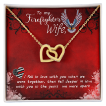 To My Wife Firefighter wife Inseparable Necklace - £45.04 GBP+