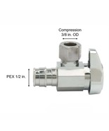 1/2 in. Cold Expansion PEX Inlet x 3/8 in. Comp Outlet 1/4-Turn Angle Stop - €19,49 EUR