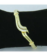 2 Ct Round Cut Diamond Gorgeous Bangle Bracelet 14K Yellow Gold Finish f... - £133.95 GBP