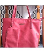 Montana West Red Tote Bag Purse w/ Matching Zippered Pouch Concealed Carry - $33.94