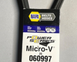 NAPA Auto Parts 25-060997 Micro Rib Poly V Replacement V-Belt NEW - £14.99 GBP