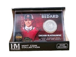 Connor Bedard Chicago Blackhawks Highland Mint Rookie Draft Coin - $85.50