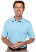  Saddlebrec XL Polo Shirt S/S Cotton Jersy Knit Textured Tonal Strip Msr... - $17.81
