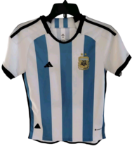 Lionel Messi Argentina Adidas Jersey Size 26 World Cup 2022 Home Youth - £40.44 GBP