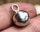 999 Pure Silver Hindu Religious Solid Silver Ball Pendant 5.4 gm, 9-10 m... - $23.51