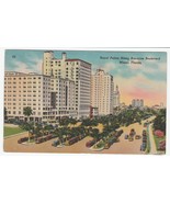 Vintage Postcard Royal Palms Along Biscayne Boulevard Miami Florida Hote... - £5.53 GBP