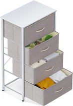 Odk Dresser For Bedroom With 4 Drawers, Chest Of Drawers Fabric Tall Dre... - $46.97