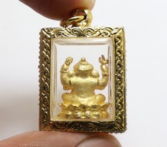 Lord Ganesha God Of Success Bless 1999 Great Wish Pendant Ganapati Ganesh Locket - £105.50 GBP
