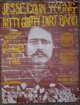 Vintage Concert Poster Jesse Colin Young &amp; Nitty Gritty Dirt Band Las Vegas 1976 - £56.29 GBP