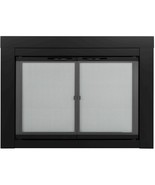 Pleasant Hearth AN-1010 Alpine Fireplace Glass Door, Black, Small - £322.37 GBP