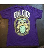 Owl City T-Shirt 2010 Purple Graphic Tee OC Owl Tree Design Size Medium - $1,807.15 MXN