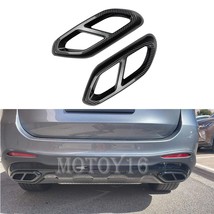 Carbon Look Glc63 Style Exhaust Tips Covers for Mercedes x254 SUV  GLC30... - £36.52 GBP