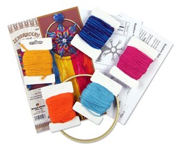 Design Works/Zenbroidery Macrame Wall Hanging Kit 6&quot;X16&quot; Rainbow Star - £13.31 GBP