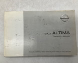 2002 Nissan Altima Owners Manual Handbook OEM H04B07012 - £11.60 GBP