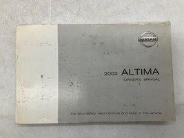 2002 Nissan Altima Owners Manual Handbook OEM H04B07012 - £11.59 GBP