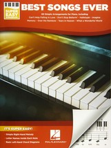 Best Songs Ever Super Easy Piano Songbook [Paperback] Hal Leonard Publis... - $14.10