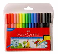 Faber Castell 15 Sketch Pens Clip-On Connector Colour Color Marker Pen Set Child - £23.36 GBP