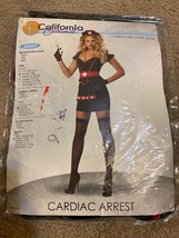 California Costumes Cardiac Arrest Nurse Costume Womens Sexy Halloween Black S - £18.45 GBP