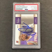 2010 Panini Studio #30 Jason Richardson Signed Card AUTO PSA Slabbed Sacramento - £39.95 GBP