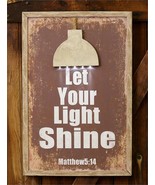 Let Your Light Shine -Matthews 5:14 Led wood Sign - 24 inch - $34.99