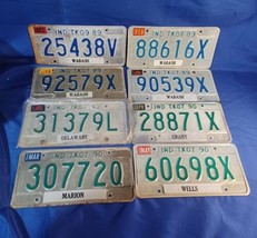 1989 And 1990s Indiana License Plates Lot of 8 Truck And Trailer - £29.41 GBP