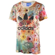 New amazing Adidas Confete Floral Boyfriend Trefoil TEE Tshirt for womens AJ8139 - £47.18 GBP