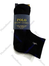 Polo  Ralph Lauren Technical Sport Quarter 3 Pack Socks.NWT.MSRP$22.00 - $20.57