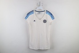 Vintage Adidas Womens Medium Spell Out Chelsea Football Club Soccer T-Shirt - £27.11 GBP
