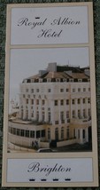 Royal Albion Hotel, Brighton, Vintage Informational Tour Pamphlet - GREA... - £3.87 GBP