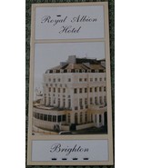 Royal Albion Hotel, Brighton, Vintage Informational Tour Pamphlet - GREA... - $6.71 CAD