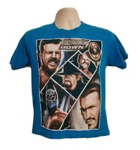 2012 WWE Smack Down Boys Medium Blue TShirt - £14.29 GBP