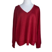 Torrid Sleep Dream Fleece Long Sleeve Lounge Sweatshirt Red Women Size 1X 14-16 - $22.68